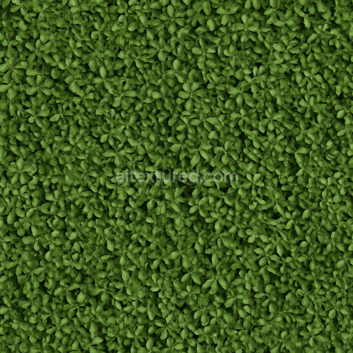 AI-Generated Seamless PBR Texture — Realistic seamless PBR hedge texture, dense green foliage, small leaves, soft shado…