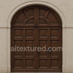 seamless AI-Generated Seamless PBR Texture — Front-facing, seamless architectural texture of a historic double-leaf arched woode… texture 8k free download PBR