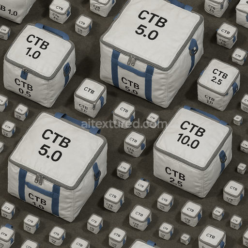 AI-Generated Seamless PBR Texture — Cargo Transfer Bags (CTBs) in sizes 0.5–10.0