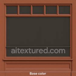 seamless AI-Generated Seamless PBR Texture — Seamless, high-resolution PBR-ready frontal texture of a traditional shopfront wind… texture 8k free download PBR