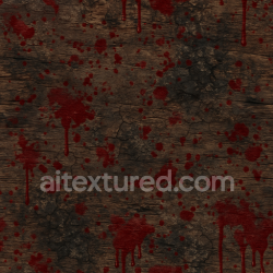 seamless Seamless 3d texture pbr 8k blood splatter with dripping blood on cracked leather and old wood texture 8k free download PBR