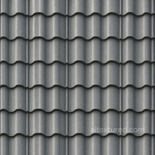 Detailed Metal Roofing Seamless Texture seamless Roofing PBR texture