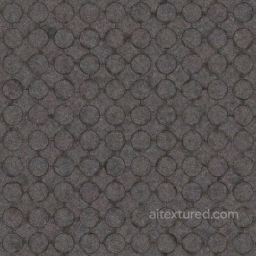 Gray Pavement Tiles Consisting of Circles and Squares | Free PBR seamless Tile PBR texture