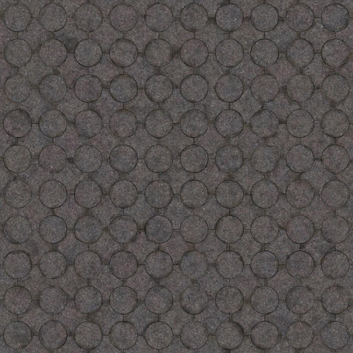 Gray Pavement Tiles Consisting of Circles and Squares Asphalt seamless PBR texture preview
