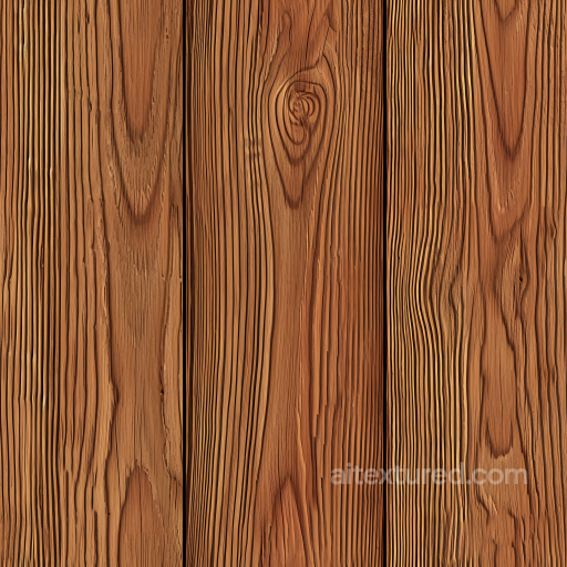 Warm Reclaimed Wood Planks Seamless Texture with Prominent Grain and Knots seamless Wood PBR texture