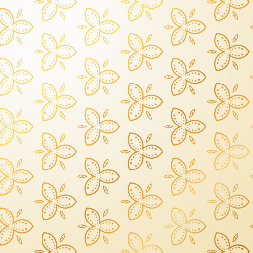 Seamless 3D PBR White & Gold Floral Fabric Texture with Elegant Pattern
