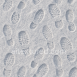 seamless Seamless 8k PBR 3d Texture of Snow Footprints with Frosted Details texture 8k free download PBR