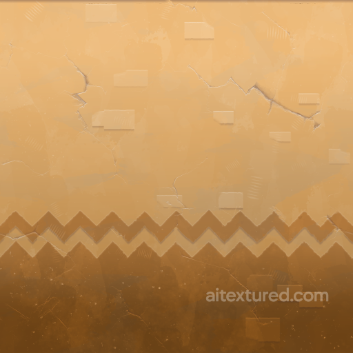 Stylized Cartoon Hand Painted House Roof Wall - Seamless PBR Texture seamless Roofing PBR texture
