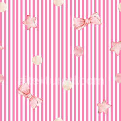 seamless Seamless 3D PBR Texture with Pink Stripes, Watercolor Stars, Bows, and Dots for Baby Girl Themes texture 8k free download PBR