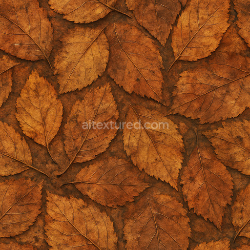 Aged Autumn Leaves Texture Seamless 1024X1024