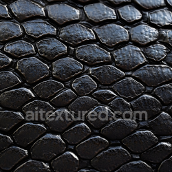 seamless Seamless 3D PBR Reptilian Black Scales Skin Texture with Glossy Detail texture 8k free download PBR