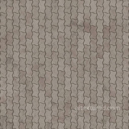 Zig Zag Unipaver Block Bricks | Free PBR seamless Brick PBR texture
