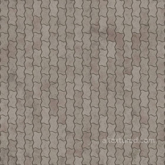 Zig Zag Unipaver Block Bricks | Free PBR Brick texture preview