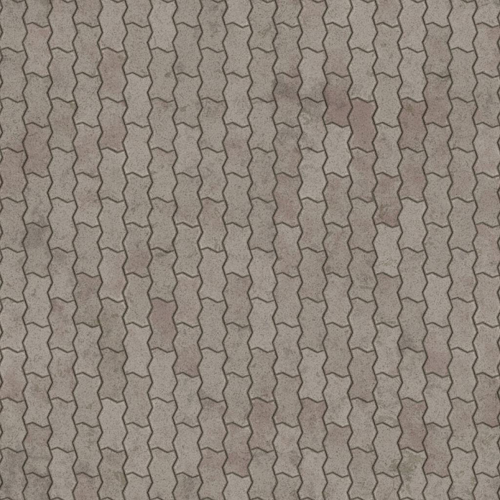 Zig Zag Unipaver Block Bricks Brick seamless PBR texture preview