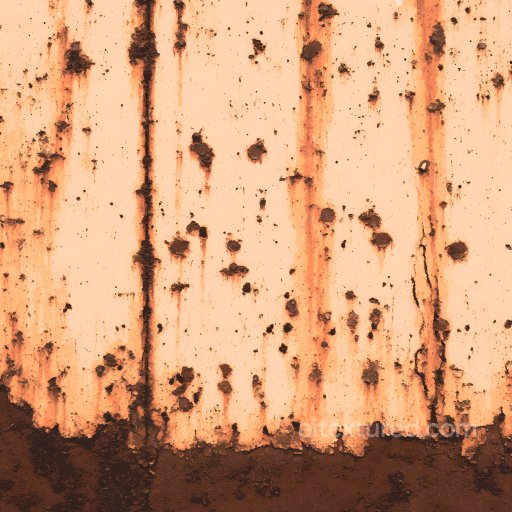 Cracked and Rusty Metal PBR Texture with Corroded Surface and Rust Streaks seamless Rust PBR texture