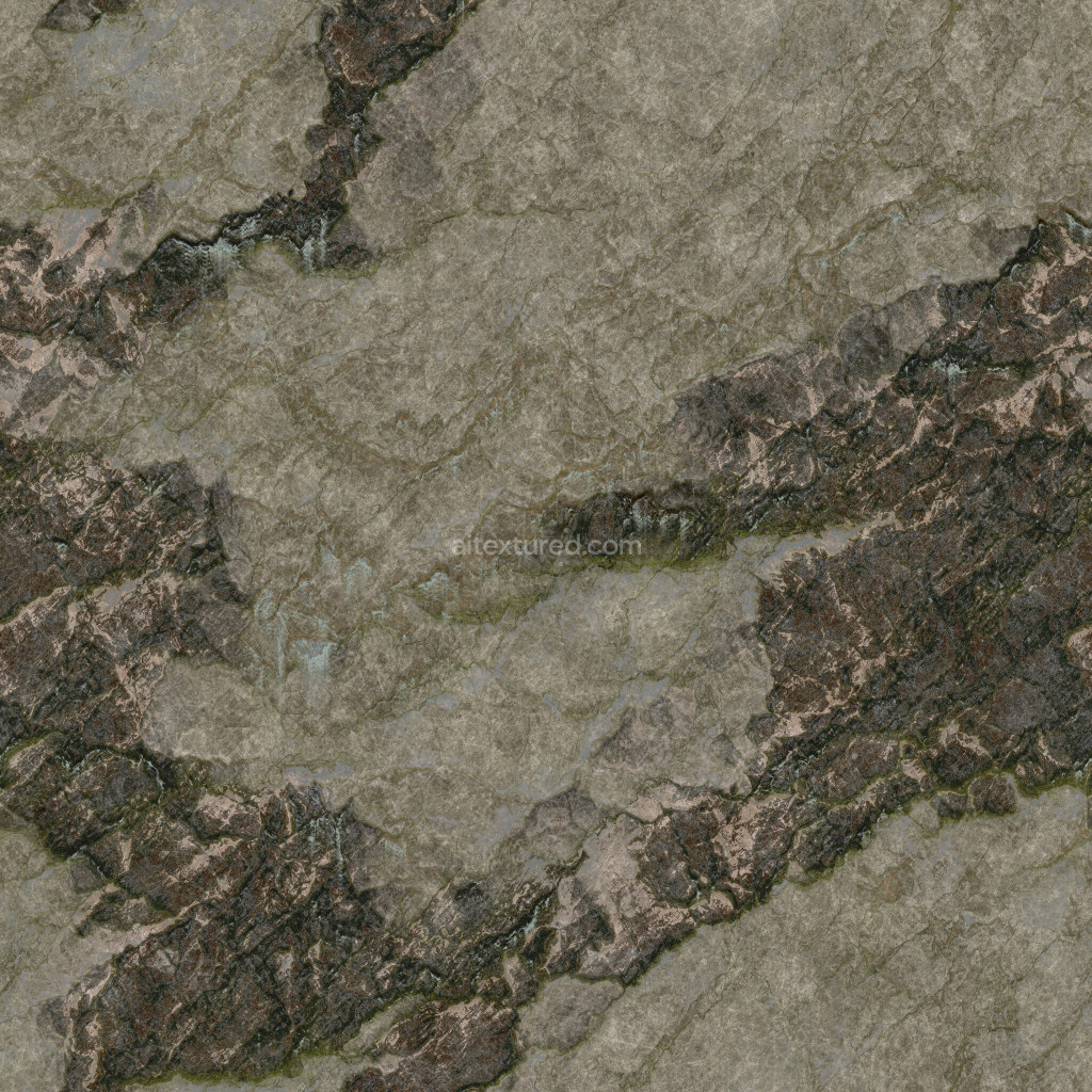Seamless PBR rock texture suitable for 3D projects