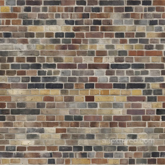 Weathered Multi-Colored Cracked Brick Wall Seamless Texture Brick texture preview