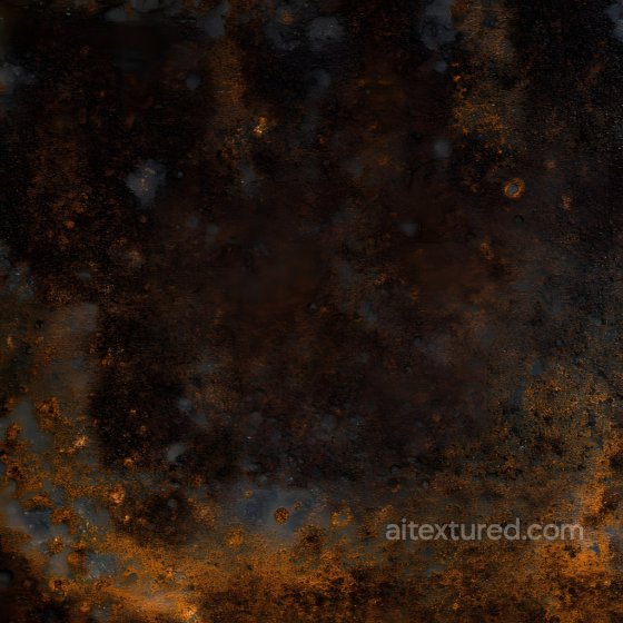 Rusty Metal Texture with Pitted Holes and Oxidized Surface - PBR Ready Rust texture preview
