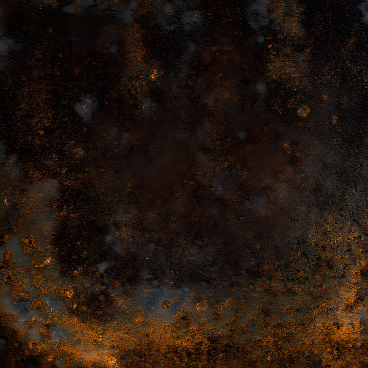 Rusty Metal with Pitted Holes and Oxidized Surface - Ready seamless PBR texture preview