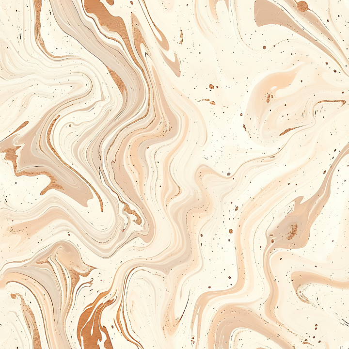 Creamy Beige Marble with Rose Gold Swirling Veins seamless PBR texture preview