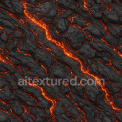 seamless Seamless 3d texture pbr 8k volcanic lava flow with basaltic rock and shattered crust features texture 8k free download PBR
