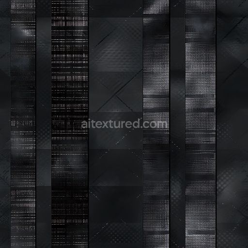 Seamless 3D PBR Dark Plaid Metal Panels Texture with Subtle Reflective Grid Pattern
