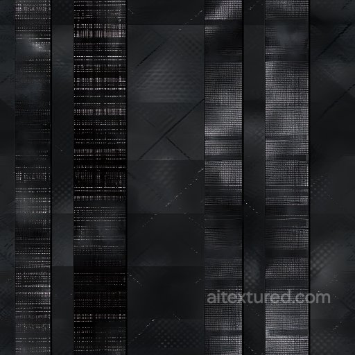 Seamless 3D PBR Dark Plaid Metal Panels Texture with Subtle Reflective Grid Pattern texture preview