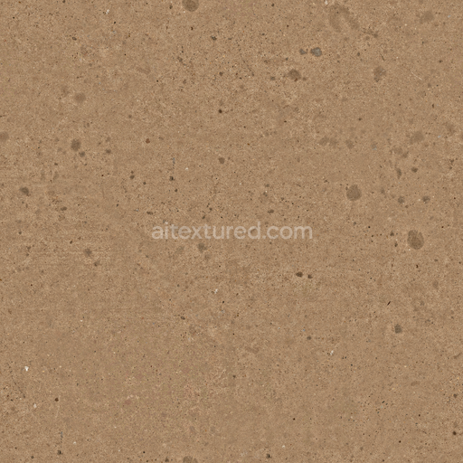 Concrete Floor — Floor Old Brown Dirty Cement Worn — PBR seamless 3D texture