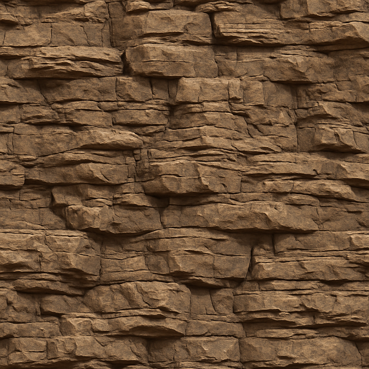 Layered Cliff seamless PBR texture preview