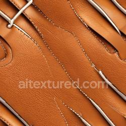 seamless Seamless 3D Tan Cracked Leather PBR Texture Featuring Visible Stitching and Natural Grain texture 8k free download PBR