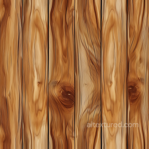 Natural Pine Wood Planks PBR Texture with Knots and Rich Grain seamless Wood PBR texture