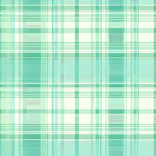 Seamless 3D PBR Plaid Texture in Green and White Soft Fabric Pattern texture preview