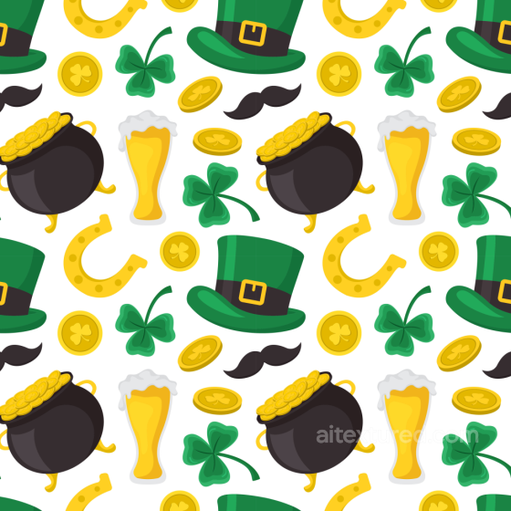with St Patrick Icons Digital Paper Pattern St patrick digital paper bundle texture preview