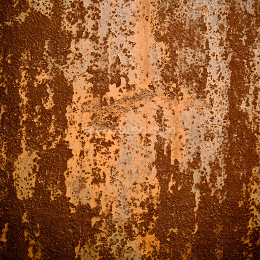 Seamless 3D Rusty Metal PBR Texture Featuring Corrosion and Pitted Surface