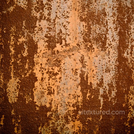 Rusty Metal PBR Texture Featuring Corrosion and Pitted Surface seamless Rust PBR texture
