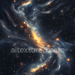 seamless Seamless 3D Space PBR Texture Featuring Glowing Nebula Clouds and Dynamic Starfield texture 8k free download PBR