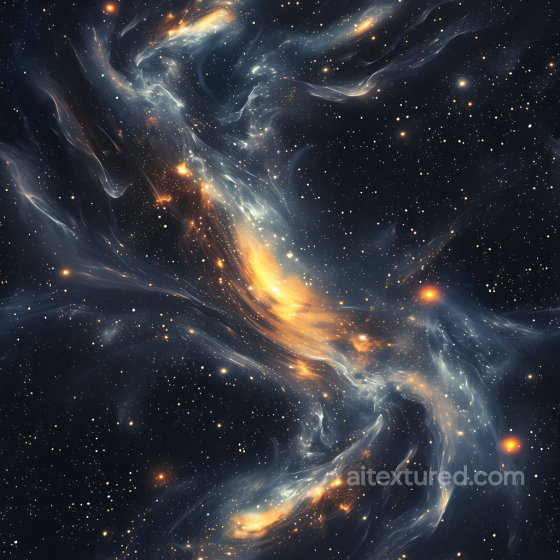 Space PBR Texture Featuring Glowing Nebula Clouds and Dynamic Starfield Star, space, planets texture preview