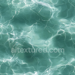 seamless Seamless 3D PBR Texture of Clear Pool Water with Soft Caustic Reflections and Smooth Surface texture 8k free download PBR