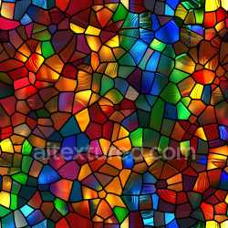 seamless Seamless 3D cracked stained glass PBR texture with vibrant multicolor shards texture 8k free download PBR