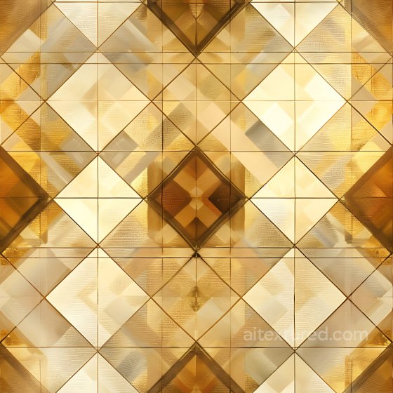 Golden Plaid Metal PBR Texture with Geometric Tiles Plaid texture preview