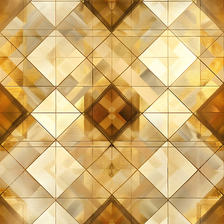 Golden Beige Plaid with Soft Brushstrokes seamless PBR texture preview