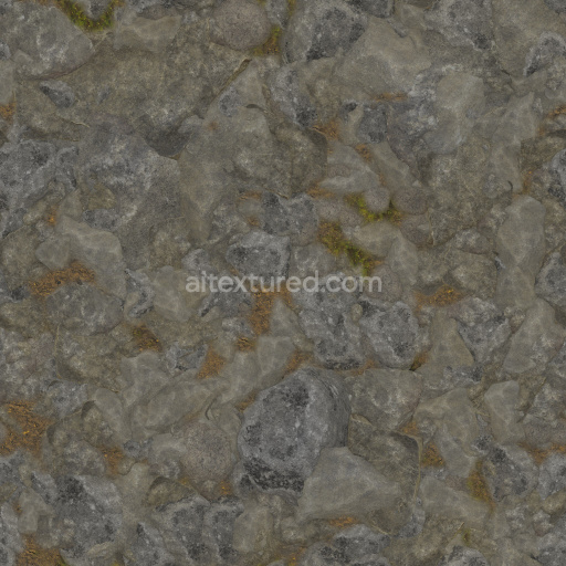 Rock Seamless Pbr Texture Natural Granite Rough Weathered Earth Stone