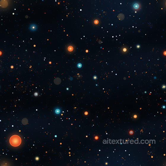 Starfield Texture Featuring Glowing Multicolor Stars on Deep Space Star, space, planets texture preview