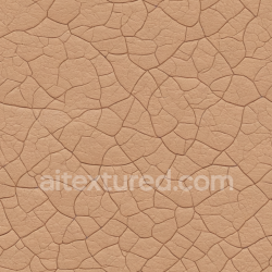 seamless Seamless 3D PBR Texture of Cracked Distressed Tan Leather with Deep Creases texture 8k free download PBR