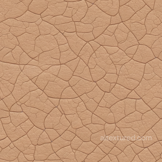 Cracked Distressed Tan Leather Seamless Texture with Deep Creases Leather texture preview