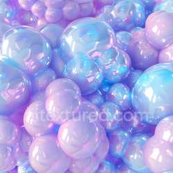 seamless Seamless 3D Inflated Bubble PBR Texture in Pastel Blue and Pink texture 8k free download PBR