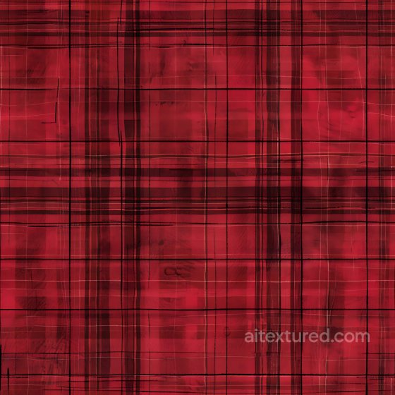 Plaid Red Metal PBR Texture with Subtle Brush Strokes Plaid texture preview