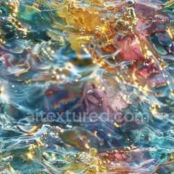 seamless Seamless 3D PBR Texture Featuring Iridescent Glossy Liquid with Colorful Highlights texture 8k free download PBR