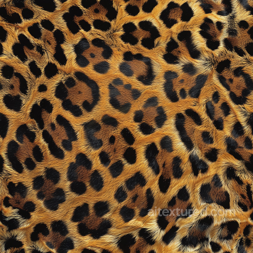 Leopard Print Fur Leather PBR Texture with Realistic Fur Detail seamless Leather PBR texture