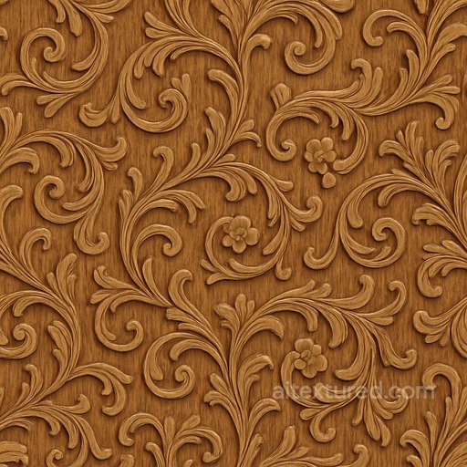 Ornate Oak Seamless Texture seamless Wood PBR texture